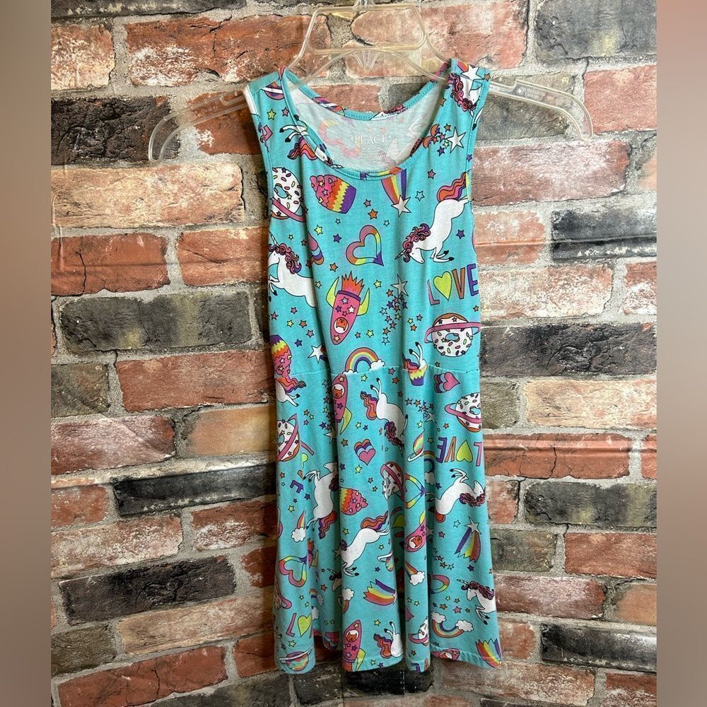 5 for $25🔥Medium 7/8 Girls‎ Place Blue Sleeveless Summer Dress